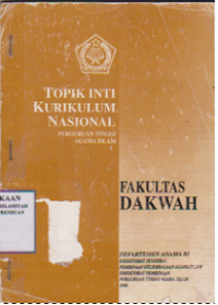 Topik inti kurikulum nasional perguruan tinggi agama islam fakultas dakwah