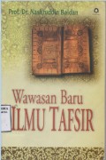 Wawasan Baru Ilmu Tafsir/ Nashruddin Baidan